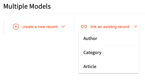 Multiple Model Reference Field Model Choice Dropdown